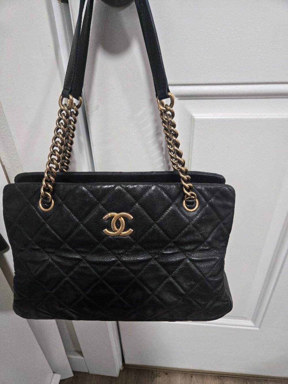 CHANEL Small Quilted CC Crown Tote